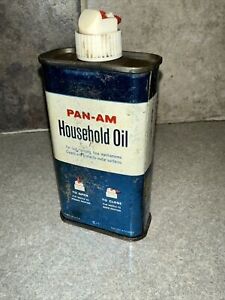 New ListingPan-Am (American Oil) 4oz Household Oil Can Oiler Vintage 1960's