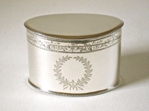 Georgian Style Sterling Silver Tea Caddy Shreve Crump & Low late-1800's
