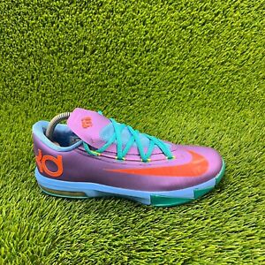 Nike KD 6 Rugrats Girls Size 6Y Purple Blue Athletic Shoes Sneakers 599477-500