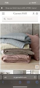 Eileen Fisher Pink Waves Washed Silk Quilt King By Garnet Hill Comforter Bedding