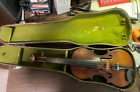Vintage German Violin With Old Case No Bows, Very nice Playable Violine, 23