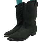 Laredo Leather Black Western Mens Cowboy Boots Size 11EW 12