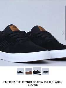 Emerica The Reynolds Low Vulc (Black/Brown/White) - Size 10 - New
