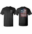 Chevrolet Trucks T-Shirt - Black w/ Bowtie Emblem American Flag (Licensed)