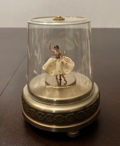 Vintage Swiss Cody Dancing Ballerina Music Box  Automaton