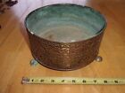 Solid Brass Vintage Planter with copper insert