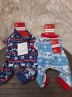 Lot of 2: Pet Central Reindeer Print Dog Pajama - Size XS - New With Tags