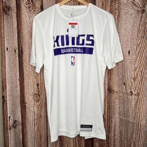 Nike Sacramento Kings Basketball Dri-Fit Large Tall Shirt Men’s LT White NWT