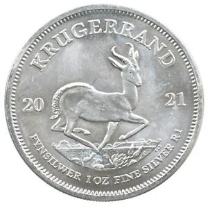 Better Date 2021 South Africa 1 Krugerrand 1 Oz. Silver World Coin- Silver *856