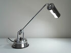 Jumo 600 lamp w/ rare notary shade. 1940s French modernist Art Deco Perriand era
