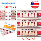 84/96Pcs Dental Denture Acrylic Resin Teeth False Upper/Lower Shade A1/A2/A3