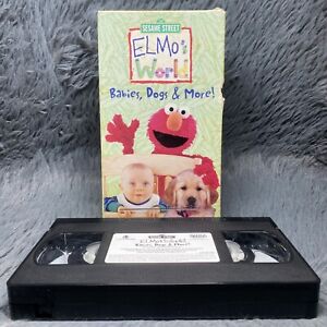 123 Sesame Street Elmo’s World Babies, Dogs, And More VHS 2000 Cartoon Movie