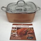Copper Chef Wonder Cooker XL Roaster Grill Pan w/ Crisper Basket & Glass Lid