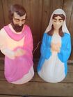 Vintage Empire Blow Molds Mary & Joseph Christmas Lighted Decor Nativity 27