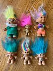 New ListingVintage Troll Dolls Ace & Russ Mixed Lot of 6 Jewel Gem Belly Scrubs Doctor 90s