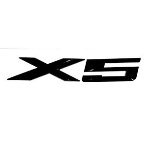 BLACK FIT FOR BMW X-5 REAR TRUNK NAMEPLATE EMBLEM BADGE NUMBERS DECAL NAME (For: 2021 BMW X5 xDrive40i 3.0L)