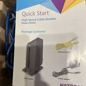 NETGEAR Cable Modem CM500 Compatible w/ All Cable Providers DOCSIS 3.0 New Open