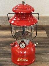 Vintage Coleman Lantern Model 200A Red 1963 Fuel Light Single Mantle  Untested