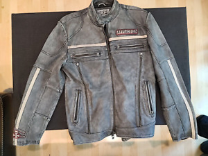 Affliction Dark Gray Leather Jacket Limited Edition  #70 - Size Medium