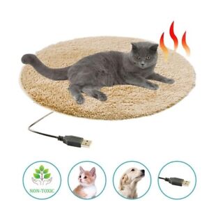 Pet Mat Dog Cat Electric Heating Pad Cushion Blanket Winter Warmer Sleeping Bed