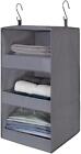 New ListingGranny Says 3-shelf Hanging Closet Organizer and Storage, Collapsible Hanging Cl
