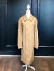 Vintage Burberry Mens US 42L Novacheck Lined Trench Coat Jacket Women's EXC Cond