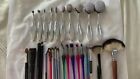 Makeup Brushes Lot Of 28  -Bareminerals, Real Techniques-USED