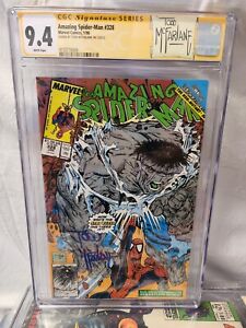 🔥 Amazing Spider-Man 328 CGC 9.4 SS Signed By Todd McFarlane Incredible Hulk