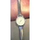 VTG women's 24mm Silver Tone Timex Watch, Black English Band