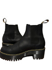 DDr DOC Martens Audrick Black Leather Platform Chelsea Boot Womens Size 8