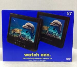 10” Portable Dual Screen DVD Player Kit 1 Show on 2 Screens