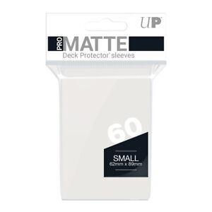 Ultra Pro Gaming SMALL PRO MATTE Size Deck Protector Sleeves CLEAR 60 Count Pack
