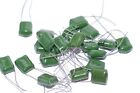 15x Vintage Film-Capacitor type 2A104M, 0.1 µF / 50V- / 20%, for Tube Amps, NOS