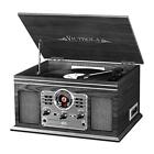Victrola Nostalgic 6-in-1 Bluetooth Record Player & Multimedia Center with Bu...