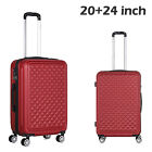2 piece Luggage Set with Spinner Wheels,Hardside Lightweight 20/24 inch Suitcase
