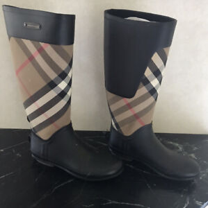 Burberry Simeon Rain Boots ladies US size 8