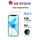 2PACK Screen Protector Tempered Glass Film For iPhone 11 12 13 14 15 XR 11 PRO