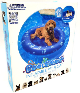POOL CANDY INFLATABLE PET FLOAT RAFT For DOGS Of ALL Sizes TO 100 LBS HEAVY DUTY