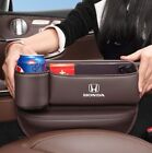 New Car Seat Gap Filler Organizer Leather Storage Bag With Cup Holder for Honda