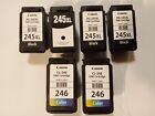 Lot of 6 Empty ink cartridges for Canon PG-245XL & CL-246