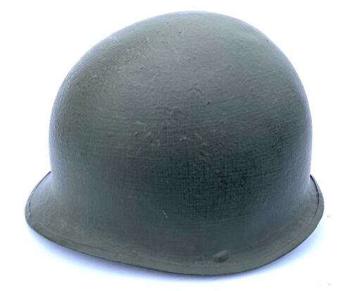Original US WWII WW2 M1 Helmet Front Seam Fixed bale