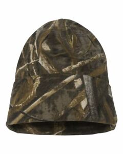 New Realtree Max 5 Knit Outdoor 12 Inch Camouflage Beanie Camo Cap