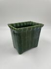 New ListingVintage Pottery Planter Green Deep 7”x5” Rectangle USA Shawnee? Marked Glazed