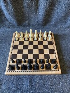 Wooden Chess Board With All Pieces