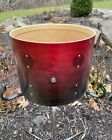 DW Collectors Series Maple 12” Tom Drum Shell Cherry To Ebony Fade