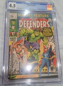 Marvel Feature #1: The Defenders (December 1971, Marvel Comics) CGC Graded, 4.5