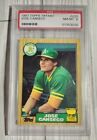 1987 TOPPS TIFFANY #620  JOSE CANSECO / ALL STAR ROOKIE...PSA 8 NM-MT