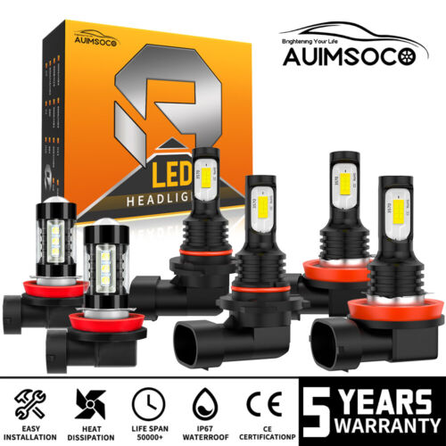 For Ram ProMaster City Van 4-Door 2.4L 2015-2021 LED Headlight Fog Light Bulbs