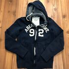 Abercrombie & Fitch Blue New York Cotton Blend Full Zip Jacket Adult Size S