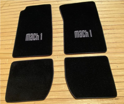 For Ford Mustang GT Mach 1 floor mats carpet Black Set of4 1969-73 (For: 1966 Mustang)